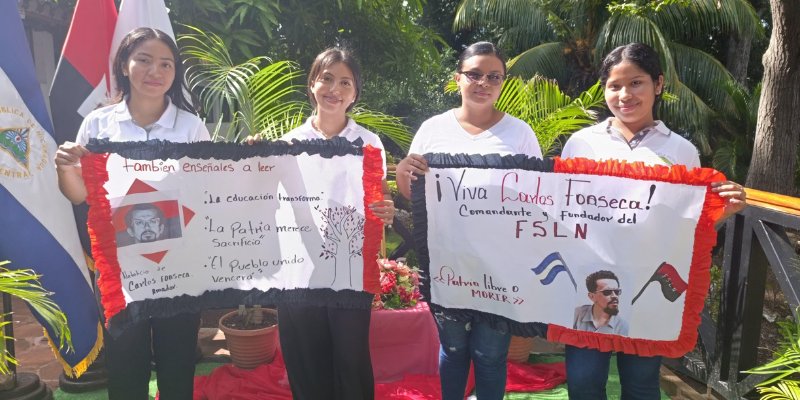 Centros tecnológicos rinden homenaje al Comandante Carlos Fonseca Amador con jornada nacional