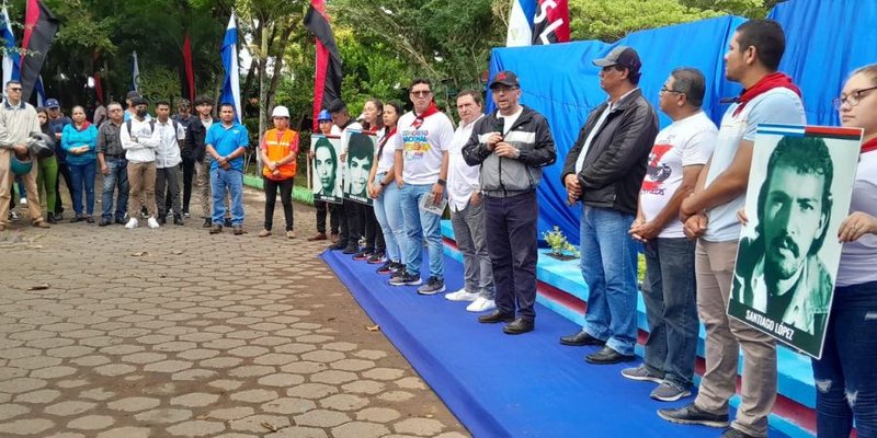 En Jinotepe develan monumento en homenaje a la Gesta Heroica de los estudiantes del 78