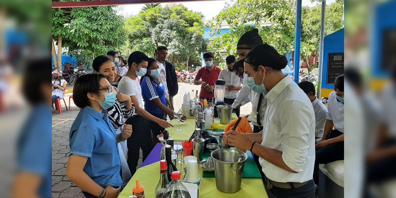 Estudiantes técnicos de Matagalpa celebran natalicio de los Comandantes Tomás Borge y Fidel Castro