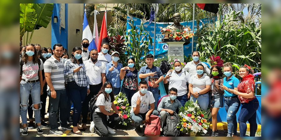 Estudiantes técnicos de Matagalpa celebran natalicio de los Comandantes Tomás Borge y Fidel Castro
