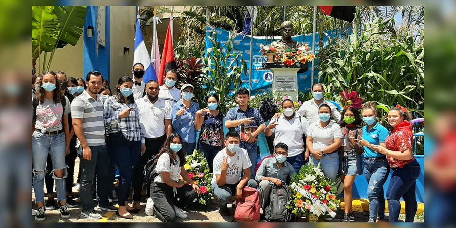 Estudiantes técnicos de Matagalpa celebran natalicio de los Comandantes Tomás Borge y Fidel Castro