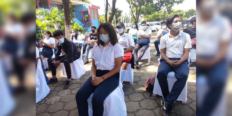 INATEC devela mural Nicaragua, Patria y Dignidad