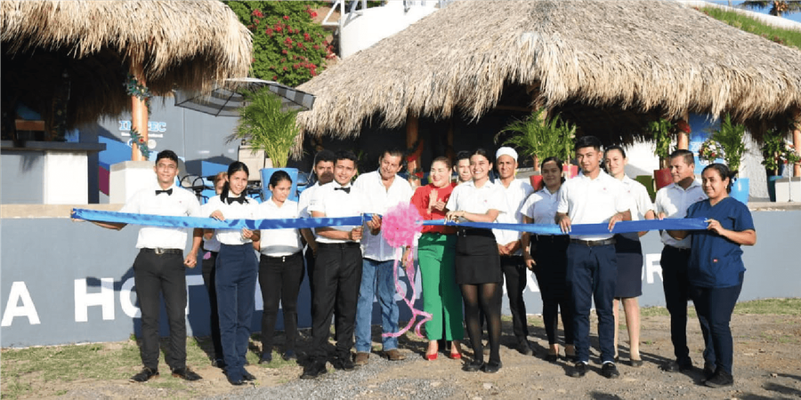 Nuevas obras de infraestructura se inauguran en Escuela Hotel Casa Luxemburgo, Pochomil