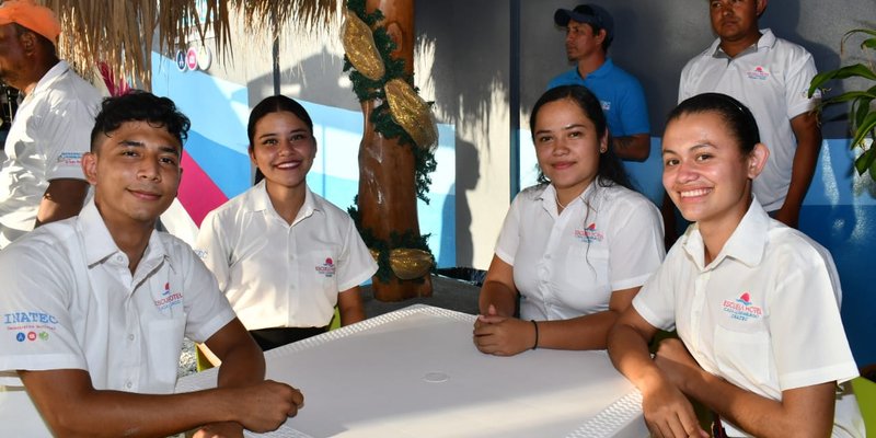 Nuevas obras de infraestructura se inauguran en Escuela Hotel Casa Luxemburgo, Pochomil