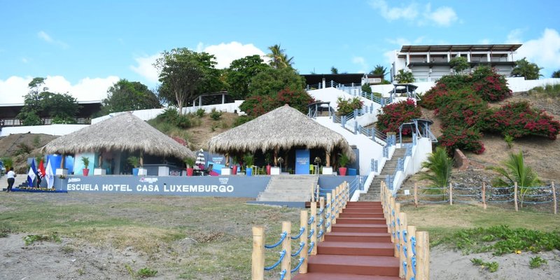 Nuevas obras de infraestructura se inauguran en Escuela Hotel Casa Luxemburgo, Pochomil