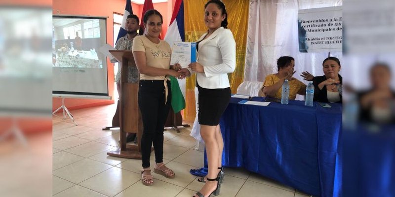 INATEC y Alcaldía de El Tortuguero realizan promoción de 165 protagonistas de Escuelas Municipales de Oficio