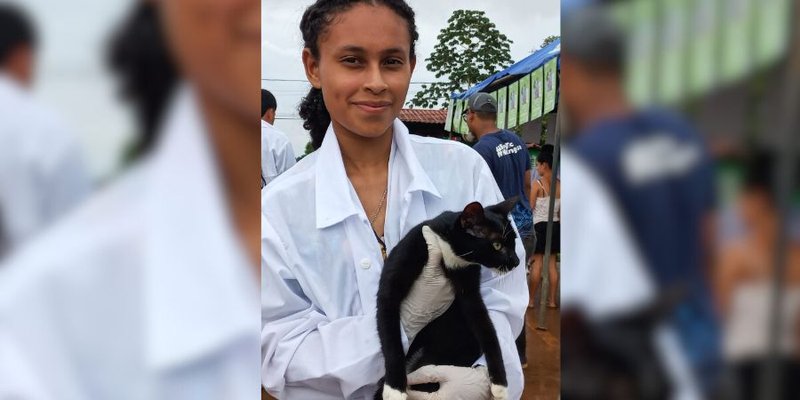 Estudiantes Técnicos de Veterinaria comparten sus aprendizajes con las familias de Nueva Guinea