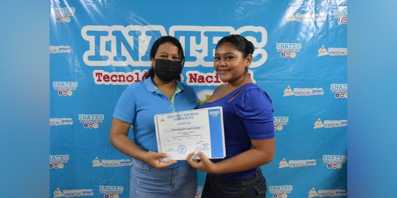 52 protagonistas finalizan cursos libres en el Centro Tecnológico de Chichigalpa