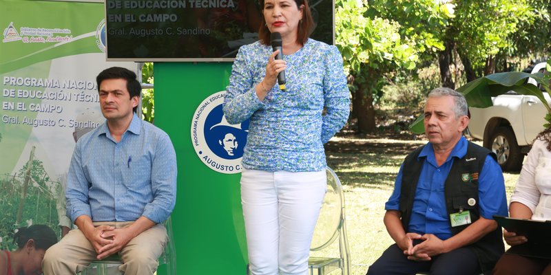 Lanzamiento de Programa Nacional de Educación Técnica en el Campo “Augusto C. Sandino”