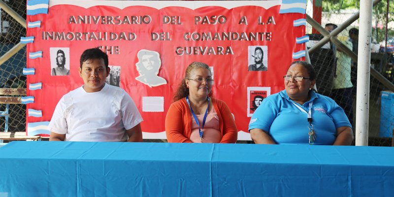 Estudiantes Técnicos rinden homenaje a Ernesto Che Guevara