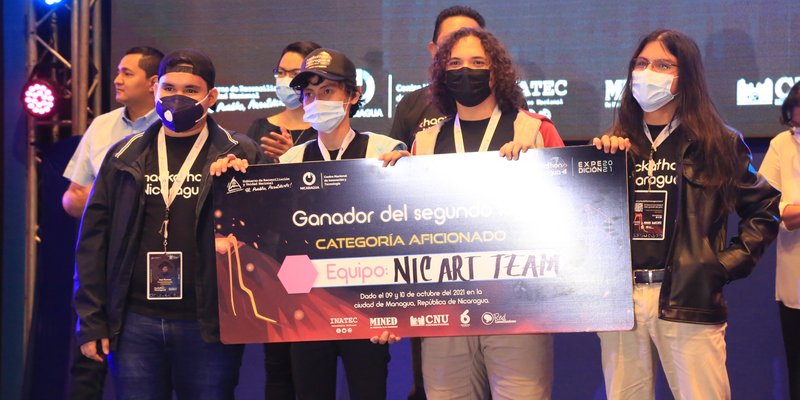 Categoría Aficionado - Segundo lugar: Nic-ARTeam, de Managua.