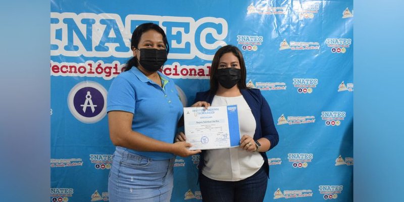 52 protagonistas finalizan cursos libres en el Centro Tecnológico de Chichigalpa