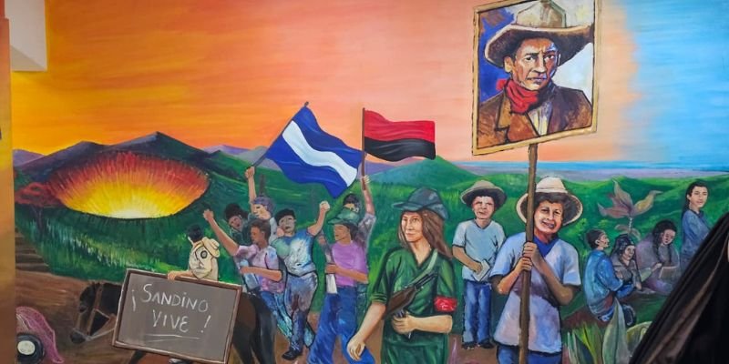 ¡Sandino y Madre! Un mural en homenaje a Margarita Calderón
