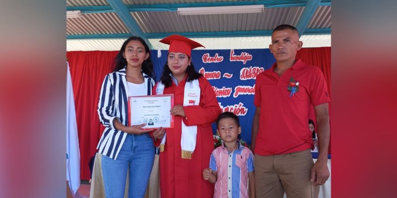 ¡Cumplen Sueño! Protagonistas de San Juan de Río Coco se gradúan de la carrera técnica en Administración