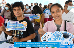 Inauguración del Centro Tecnológico Padre Rafael María Fabretto, Managua