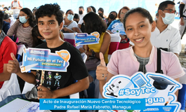 Inauguración del Centro Tecnológico Padre Rafael María Fabretto, Managua