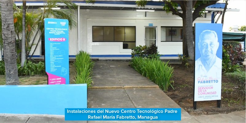 Inauguración del Centro Tecnológico Padre Rafael María Fabretto, Managua