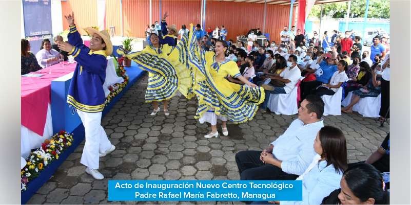 Inauguración del Centro Tecnológico Padre Rafael María Fabretto, Managua