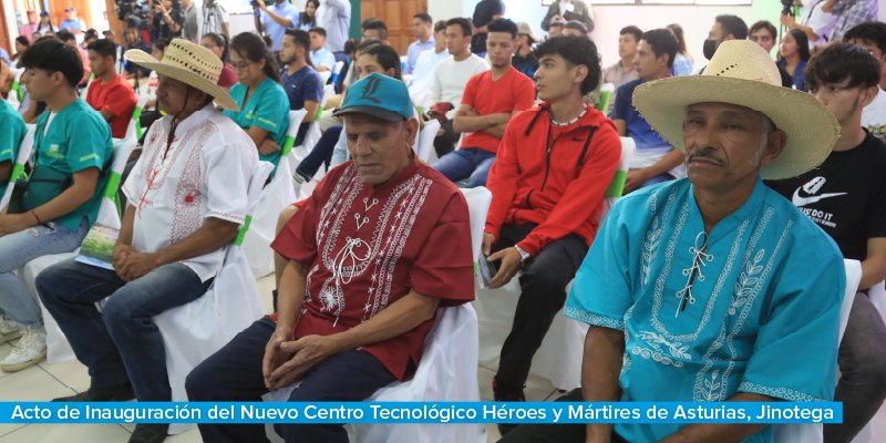 Inauguración del nuevo Centro Tecnológico Héroes y Mártires de Asturias, Jinotega