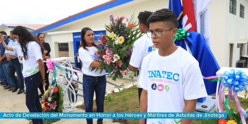 Inauguración del nuevo Centro Tecnológico Héroes y Mártires de Asturias, Jinotega