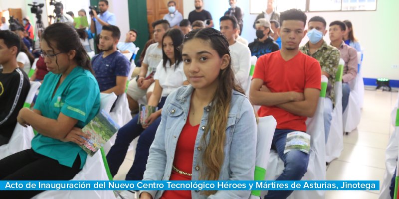 Inauguración del nuevo Centro Tecnológico Héroes y Mártires de Asturias, Jinotega