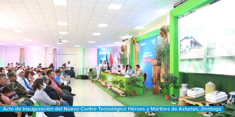 Inauguración del nuevo Centro Tecnológico Héroes y Mártires de Asturias, Jinotega