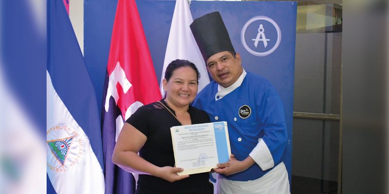 Protagonistas de la capacitación técnica celebran Entrega de Certificados en Managua