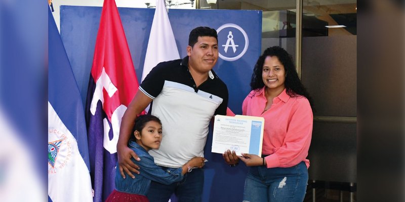 Protagonistas de la capacitación técnica celebran Entrega de Certificados en Managua