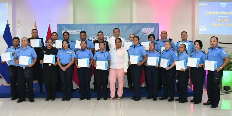 INATEC entrega certificados a Policías que finalizaron Programa de Formación “Angelita Morales Avilés”