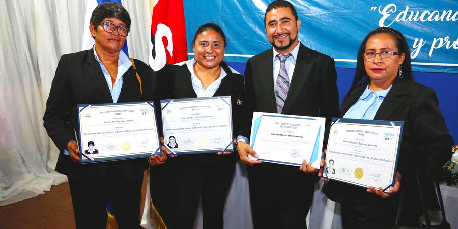 INATEC celebra Segunda Promoción de Docentes de Educación Técnica 2019