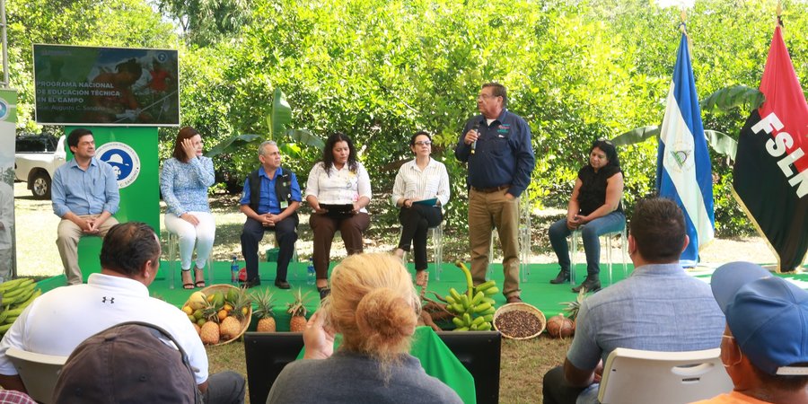 Lanzamiento de Programa Nacional de Educación Técnica en el Campo “Augusto C. Sandino”
