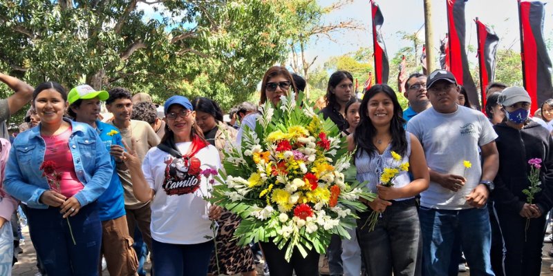 Estudiantes técnicos rinden homenaje a los  Héroes de Los Sabogales con arte y cultura