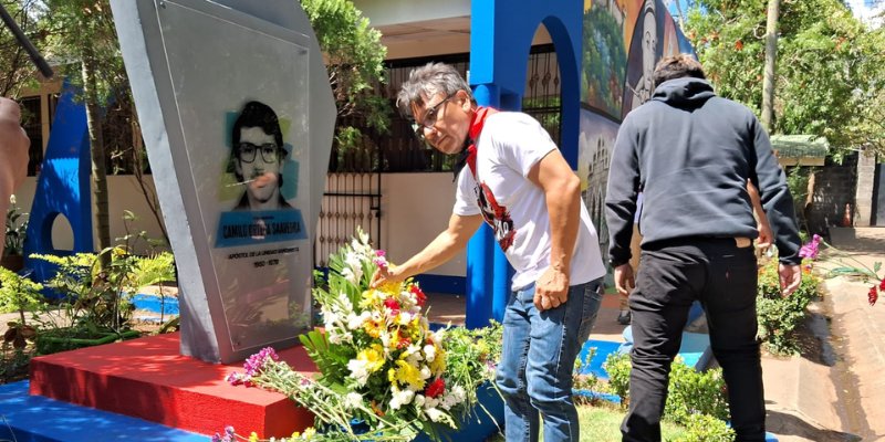 Estudiantes técnicos rinden homenaje a los  Héroes de Los Sabogales con arte y cultura