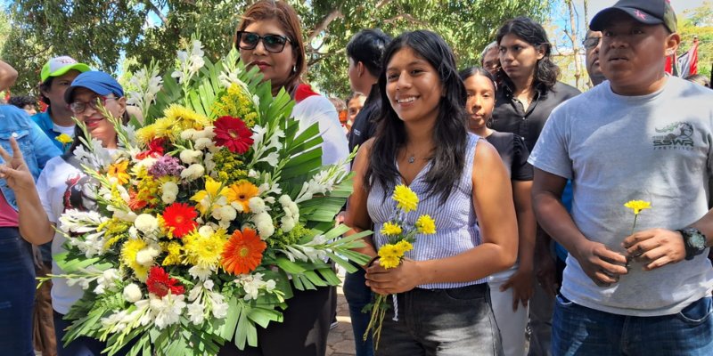 Estudiantes técnicos rinden homenaje a los  Héroes de Los Sabogales con arte y cultura