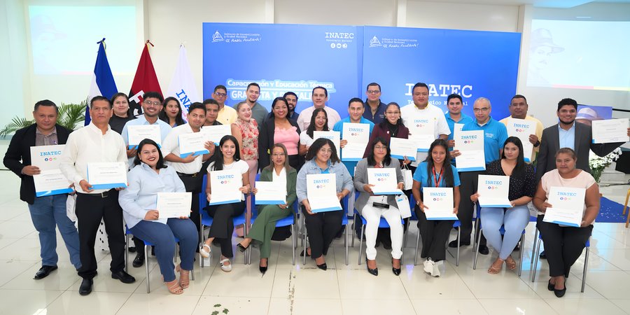 INATEC reconoce la vocación y el legado de innovación de 965 docentes técnicos de Nicaragua
