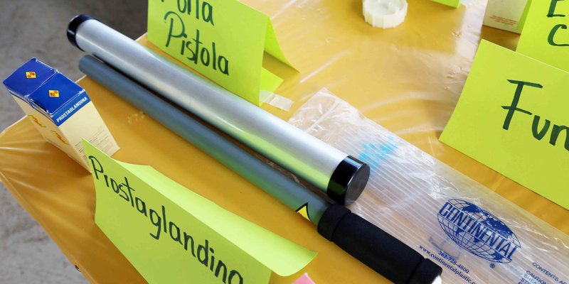 Entrega de herramientas e insumos para la producción