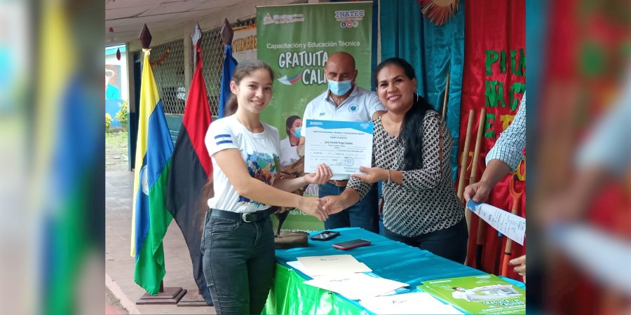 Programa Nacional Vocación para el Trabajo y la Vida tiene sus primeros frutos en Juigalpa