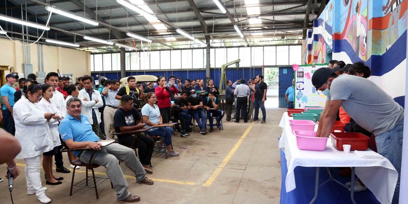 TECNacional - Estudiantes Técnicos de Jinotepe realizan Demostraciones de Lavado de Manos