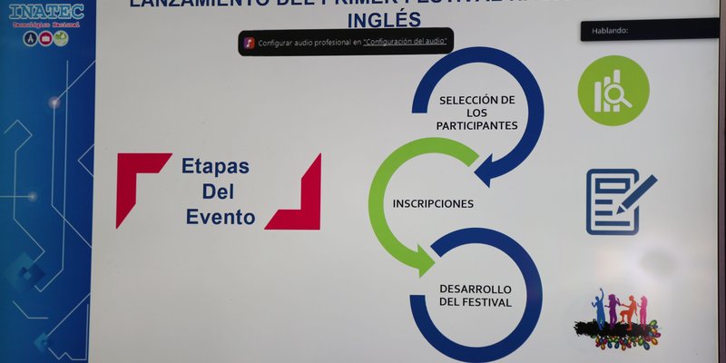 Lanzamiento del Primer Festival Nacional de inglés