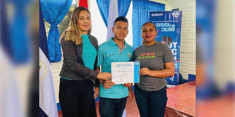 Protagonistas del municipio de Las Sabanas, Madriz finalizan cursos libres