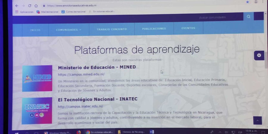 Lanzamiento de la Plataforma Virtual  “En Victorias Educativas”