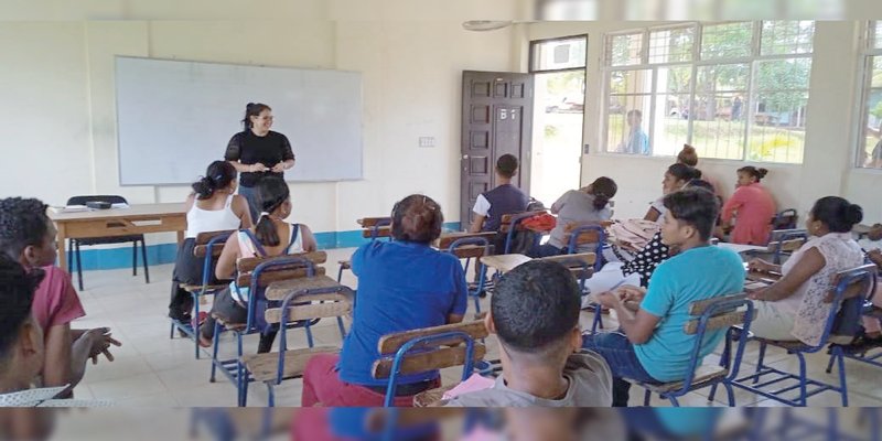 Jóvenes de la Costa Caribe Norte en su Primer Semana de Clases en el Centro Técnico de Waspam