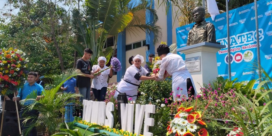 Estudiantes Técnicos conmemoran al Comandante Tomás Borge