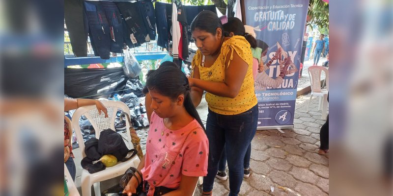 Protagonistas de la Capacitación Técnica de Somoto comparten su potencial en Feria Demostrativa