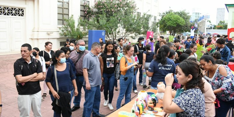 Tiangues Culturales: Un Derroche de arte y talento de estudiantes del Centro Cultural y Politécnico José Coronel Urtecho