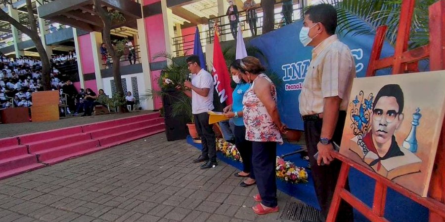 Estudiantes Técnicos de Managua celebran Aniversario natal del poeta revolucionario Leonel Rugama