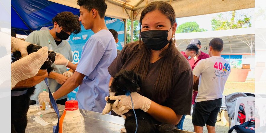 Estudiantes técnicos brindan atención veterinaria gratuita en el Rama