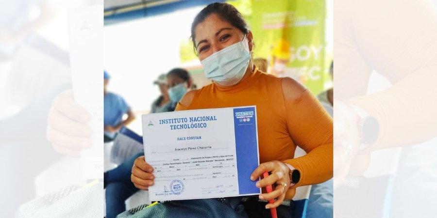 Protagonistas finalizan cursos de Agro industrialización en Nandaime