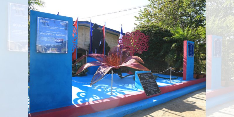 Estudiantes técnicos de Jinotepe elaboran monumento dedicado al General Sandino