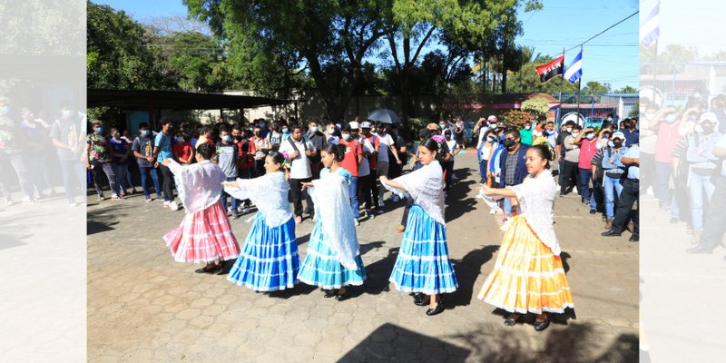 Estudiantes técnicos de Jinotepe elaboran monumento dedicado al General Sandino